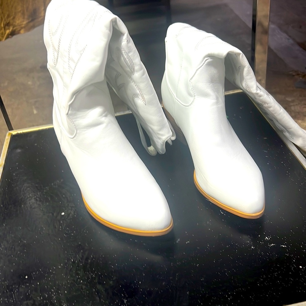 White cowboy boots